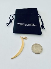 Thomas Sabo Charm Pendant. Gold Plated Sterling Silver. New In Package.