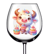 12x Birthday Cake Highland Cow