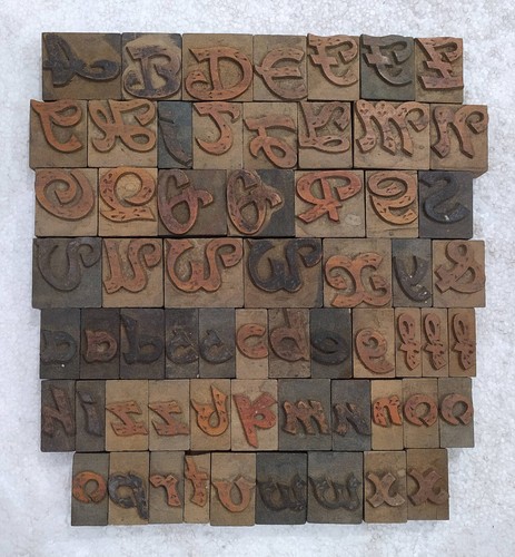 Pieces mix letterpress - mix,