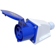 32 Amp 3 Pin 240V Blue Socket