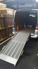 Wheelchair Vehicle Ramp 300kg, 2.50m x 90cm Mesh Vehicle Loading Ramp , Van Ramp