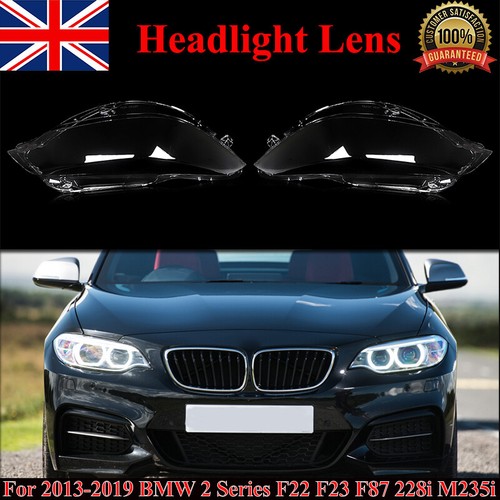 Pair headlight lens cover - lens, for