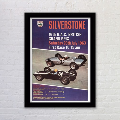 Framed silverstone british - framed,