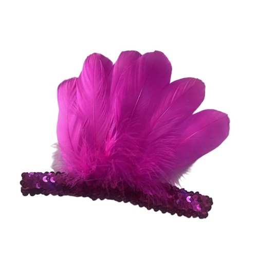 Feather headband costume hair - feather,