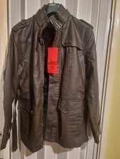 DARK BROWN MEN'S FAUX LEATHER
