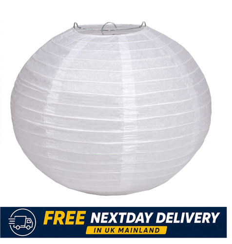White paper round ball - white,