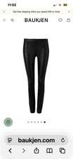 Real stretch leather leggings