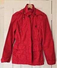 Zara Women's Red Patent Hooded