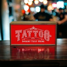 Personalised Light Box Tattoo