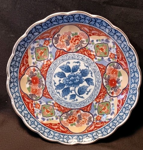 Japanese imari ware scalloped - imari,