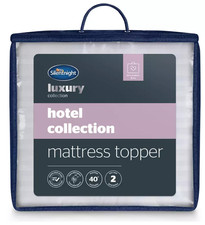 Silentnight Mattress Topper Double Bed Hotel Collection Easy Fit & Soft Topper