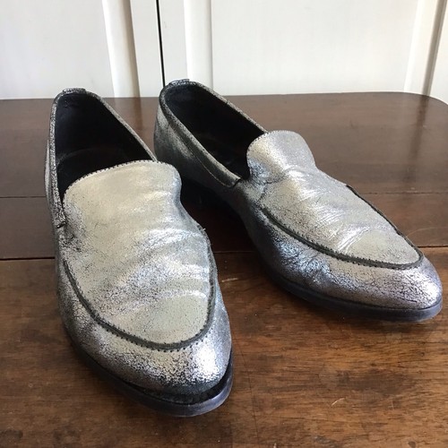 Ted muffy silver loafers - ted,