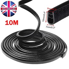 10M Car Door Boot Edge Protector Strip Trim U Shape Guard Seal Rubber BLACK UK