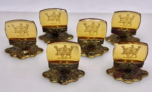 Czech intaglio glass - glass, ormolu