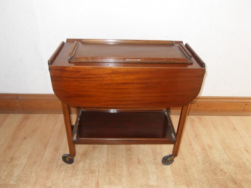 Vintage folding tea trolley - vintage,