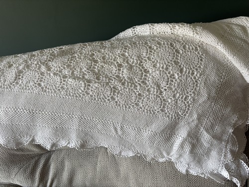 Vintage hand crochet lace - vintage,