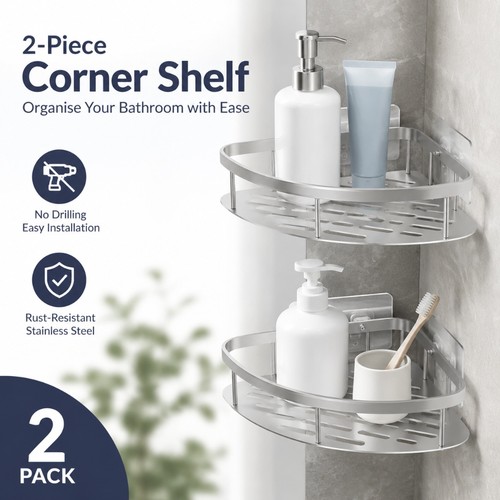 Corner shower caddy shelf - corner,