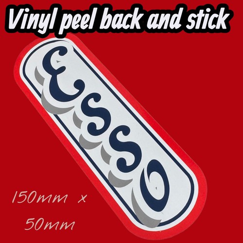 Esso vintage vinyl sticker - ⛽,