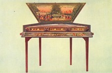 MUSICAL INSTRUMENTS. Dulcimer 1945 old vintage print picture