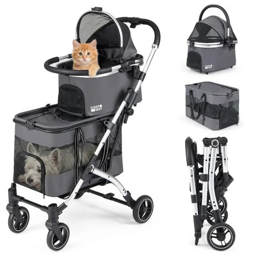 Double pet stroller with - with, 2