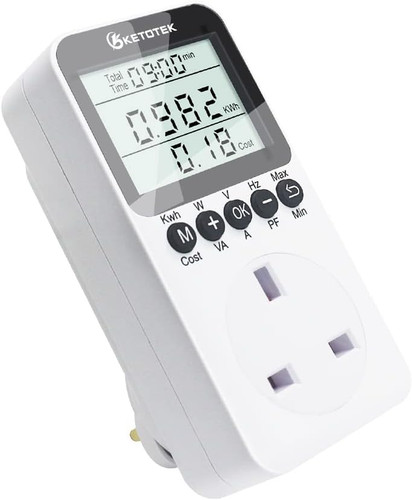 Electricity usage monitor - monitor, plug