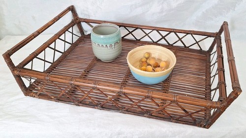 Vtg handmade bamboo rattan - vtg,