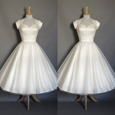 Tea length wedding - length, dresses