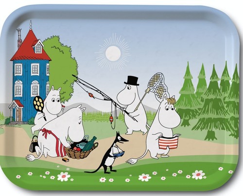 Moomin birch tray going - tray, on