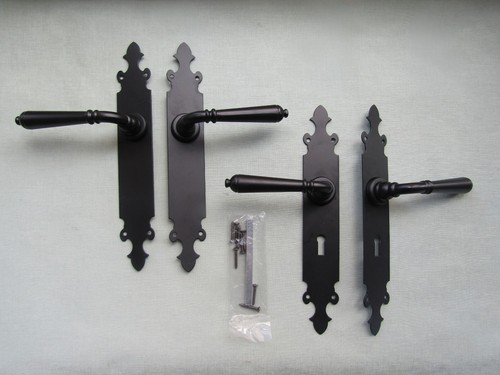 Rustic metal lever - , door