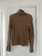 Long Sleeved Camel Turtle Neck Primark Medium Top