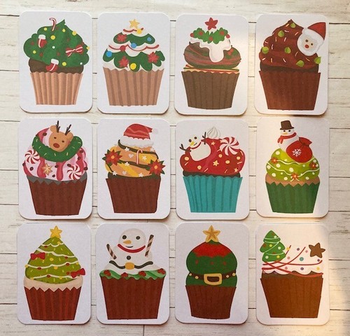 Mixed christmas cupcake - mixed,