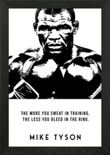 Mike Tyson Quote Framed Wall