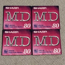 Sharp MInidisc MD-R 80 x 4 New