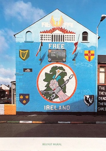 Belfast mural postcard falls - belfast,