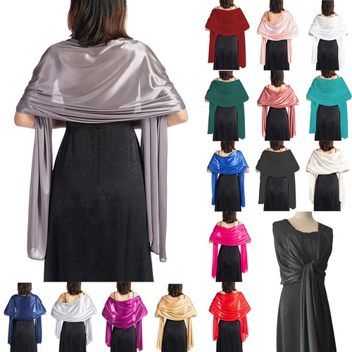 Womens satin wrap shawl - satin,