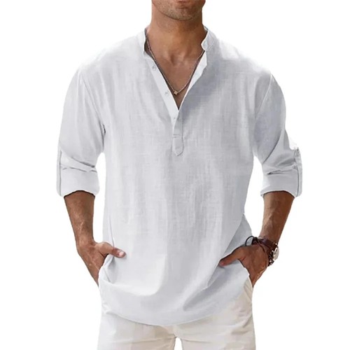 Mens casual linen shirt - casual,