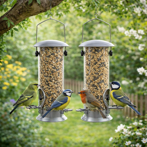 Deluxe hanging bird seed - x,