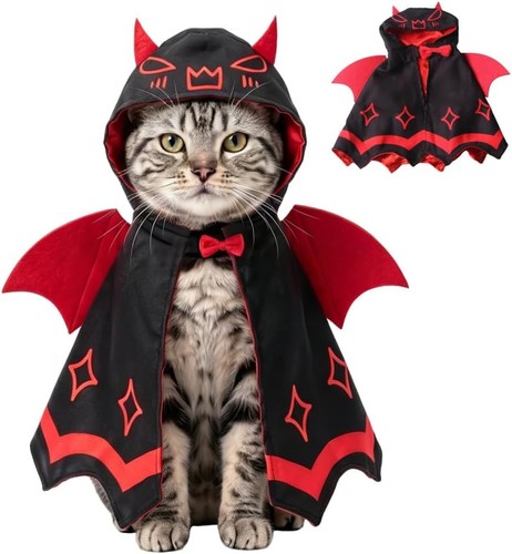 Halloween dog vampire costume - halloween,