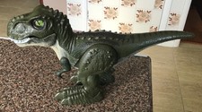Zuru Robo Alive T Rex Dinosaur Green Robotic Walking Roaring Sound Moving Jaws