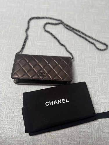 Chanel black brown - brown, quilted