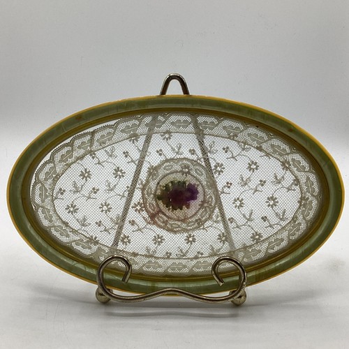 Vintage embroidery under glass - vintage, embroidery-under-glass