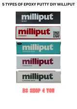 EPOXY PUTTY DIY MILLIPUT BLACK, TERRACOTTA,TURQUOISE, STANDARD & SUPERFINE WHITE