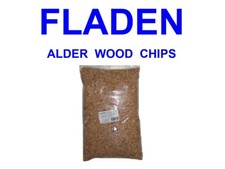 FLADEN ALDER SPECIAL WOOD CHIPS 500g BAG FOR RON THOMPSON FISH MEAT SMOKER OVEN