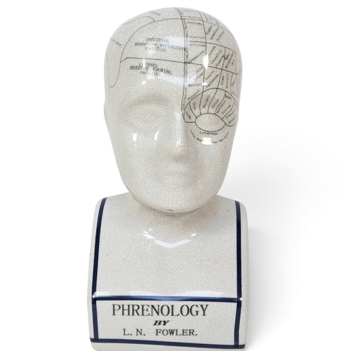 Fowler phrenology head - phrenology,