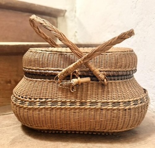 Small antique french - french, rattan