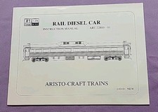 Aristo-Craft Trains Manual for