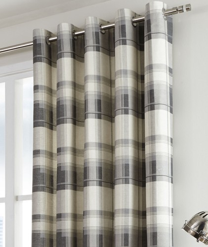 Eyelet ring top lined curtains - eyelet,