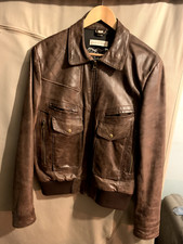 CLERK AND TELLER LEATHER JACKET - TOP QUALITY - WORN ABOUT 6/7 TIMES