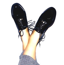 Russell & Bromley Abacrombie Black Multi Lace Up Oxford Shoes Size EU 40 UK 7