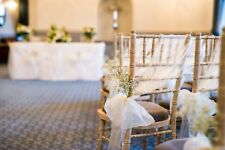Chair Sashes Wedding Party - Cream 70+